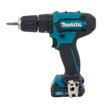 Furadeira e parafusadeira de impacto 3/8" hp333dwyx3 12v bivolt makita