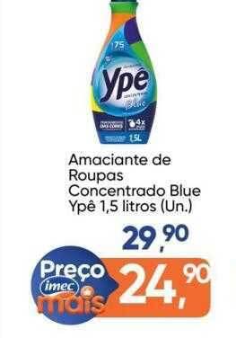 Imec Supermercados Amaciante de roupas concentrado blue ypê oferta