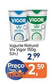 Iogurte natural viv vigor