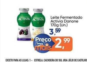 Imec Supermercados Leite fermentado activia danone oferta