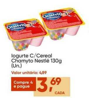 Imec Supermercados Iogurte c cereal chamyto nestlé oferta