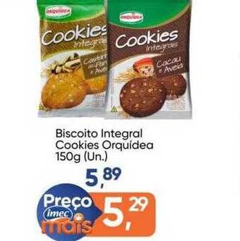Imec Supermercados Biscoito integral cookies orquidea oferta