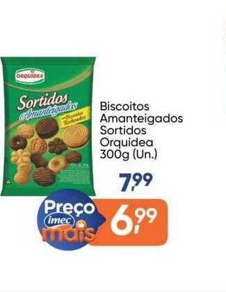 Imec Supermercados Biscoitos amanteigados sortidos orquidea oferta