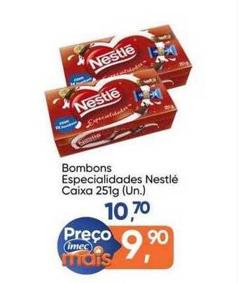 Imec Supermercados Bombons especialidades nestlé caixa oferta