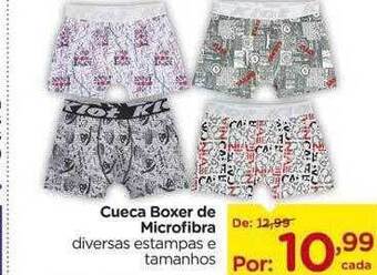Cueca boxer de microfibra