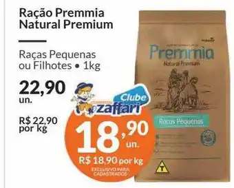 Zaffari Ração premmia natural premium oferta