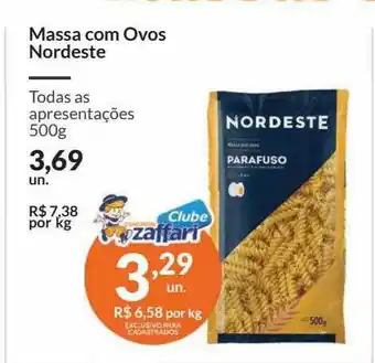 Zaffari Massa com ovos nordeste oferta