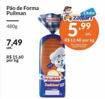 Zaffari Pão de forma pullman oferta