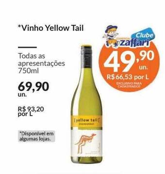 Zaffari Vinho yellow tail oferta