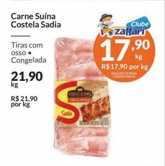 Zaffari Carne suina costela sadia oferta