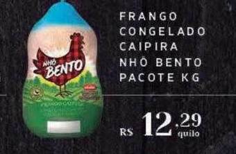 Frango congelado caipira nhô bento