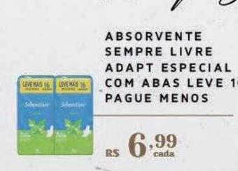 Absorvente sempre livre adapt especial com abas