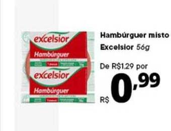Supermercados Baklizi Hambúrguer misto excelsior oferta
