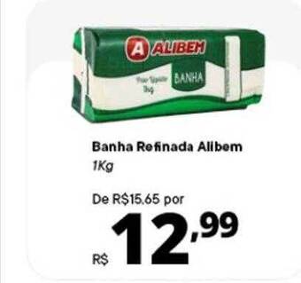 Banha refinada alibem