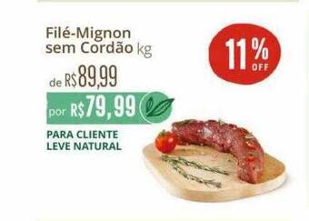 Filé-mignon sem cordão