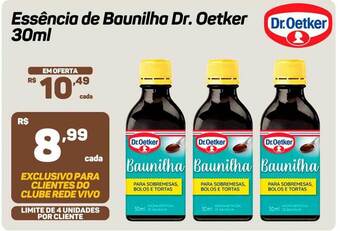 Rede Vivo Essência de baunilha dr. oetker oferta