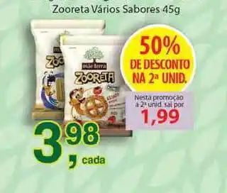 Supermercados Mundial Zooreta Vários Sabores 50% Desconto Na 2a Unidade 45g oferta