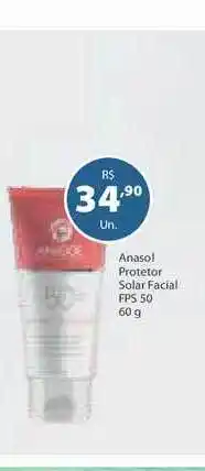 Anasol Protetor Solar Facial Fps50 60g
