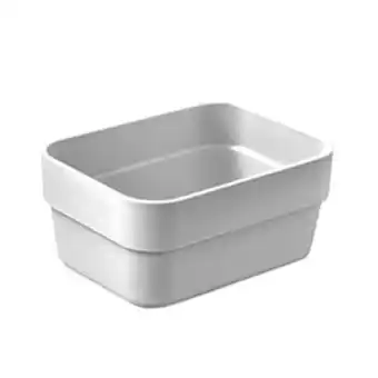 Caixa organizadora retangular logic 5,6x11,5cm bege - martiplast