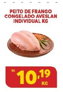 Atacadão Centro Sul Peito de Frango Congelado Aveslan Individual 1kg oferta
