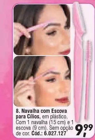 Navalha Com Escova Para Cílios