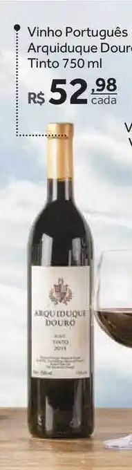 Vinho Português Arquiduque Douro Tinto 750ml