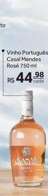 Verdemar Supermercado Vinho Português Casal Mendes Rosé 750ml oferta