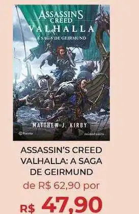Livraria Leitura Assassin's Creed Valhalla A Saga De Geirmund Matthew J. Kirby oferta