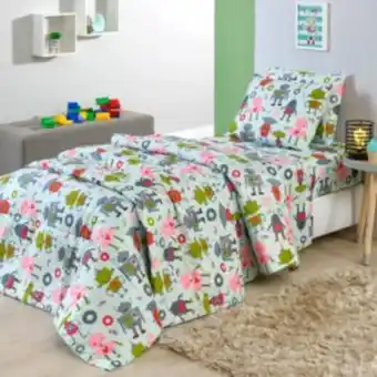 Vest Casa Kit cama posta solteiro 4 peças robot mania vestcasa oferta