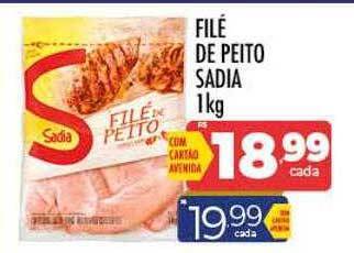 Supermercados Avenida Filé de peito sadia oferta