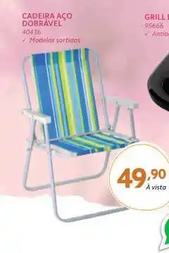 Benoit Cadeira Aço Dobrável oferta