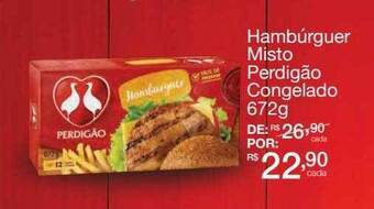 Mambo Hambúrguer misto perdigão congelado oferta