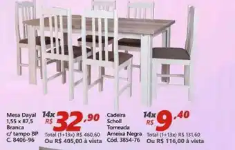 Lojas Becker Mesa Dayal 1.55x87.5 Branca oferta