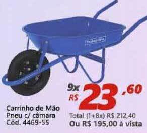 Lojas Becker Carrinho De Mão Pneu C Câmara oferta