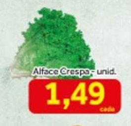 Shibata Supermercados Alface Crespa Und. oferta