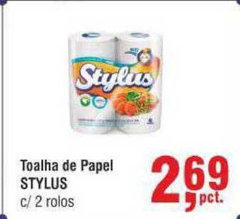 Higa Atacado Toalha De Papel Stylus oferta