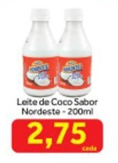 Shibata Supermercados Leite de Coco Sabor Nordeste 200ml oferta