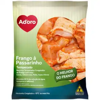 Frango a passarinho temperado congelado ( 900g a 1,200kg ) - ad'oro