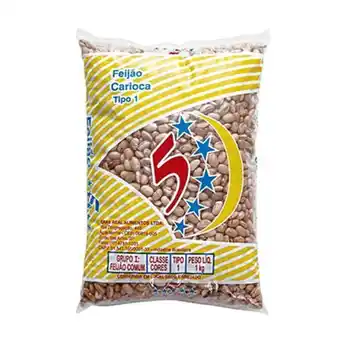 Atacadão Feijão carioca pacote 1kg - 5 estrelas oferta