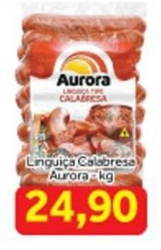 Shibata Supermercados Linguica Calabresa Aurora 1kg oferta