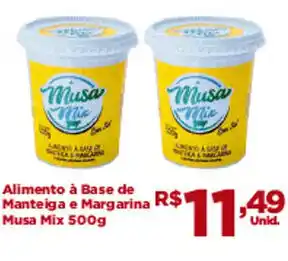 Tatico Alimento a base de Manteiga e margarina Musa Mix 500g oferta