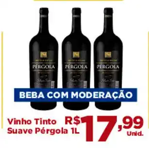 Tatico Vinho Tinto Suave Pergola 1L oferta