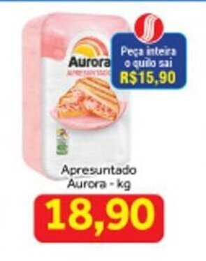 Shibata Supermercados Apresuntado Aurora 1kg oferta