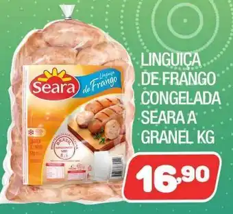 Costazul Supermercados Linguiça de frango congelada seara a granel kg oferta