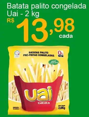 Giga Atacado Batata palito congelada Uai 2kg oferta