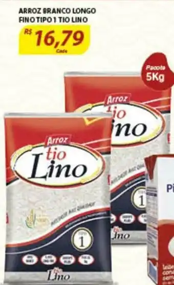 Arroz Branco Longo Fino Tipo 1 Tio Lino 5kg