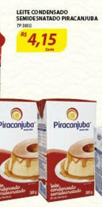 Leite Condensado Semidesnatado Pirancanjuba TP 395g