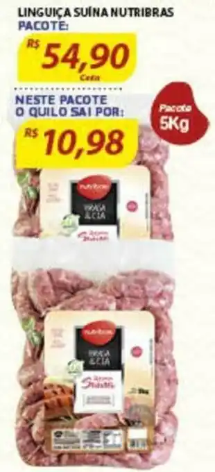Assaí Atacadista Linguica Suina Nutribras 5kg oferta
