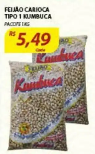 Feijai Carioca Tipo 1 Kumbuca 1kg
