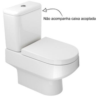 Vaso sanitário para caixa acoplada saída vertical carrara branco deca